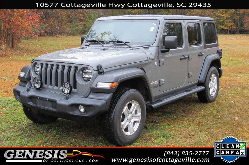 Used 2020 Jeep Wrangler Unlimited Sport S with VIN 1C4HJXDN1LW150330 for sale in Cottageville, SC