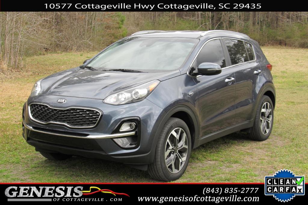 Used 2021 Kia Sportage EX with VIN KNDPNCAC1M7907119 for sale in Cottageville, SC